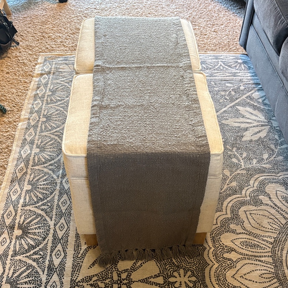 Gray Table Runner